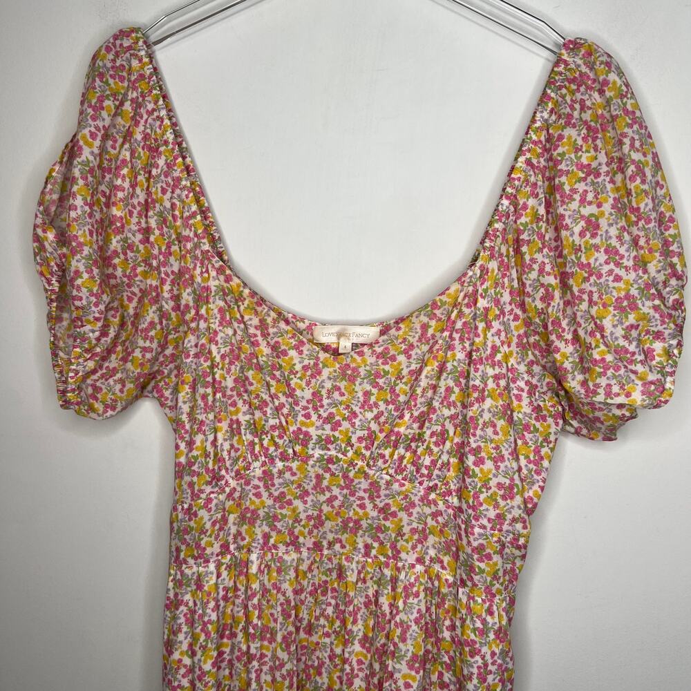 Love Shack Fancy Angie Floral Maxi Dress Size 4 - Picture 4 of 8